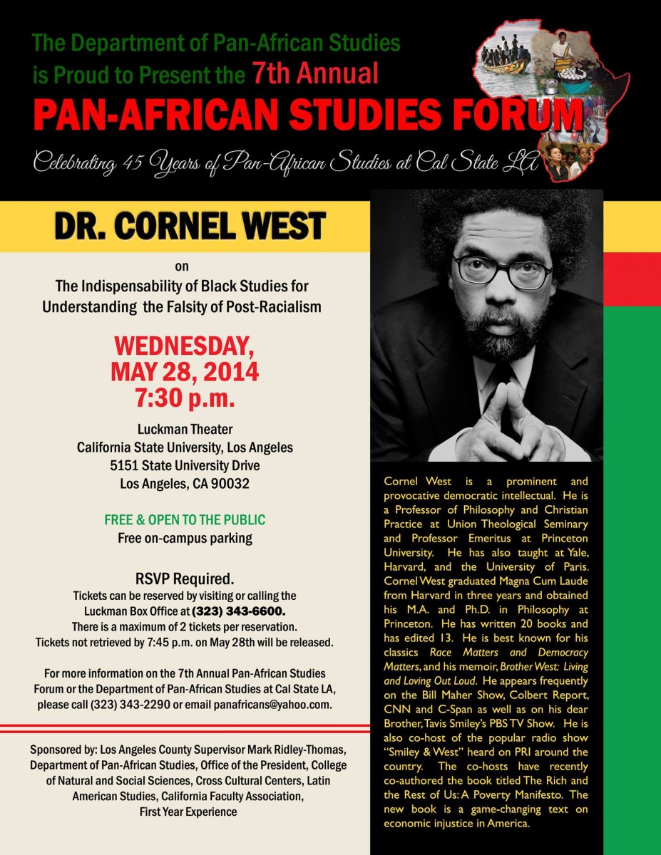 Dr. Cornel West Flyer