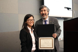 Graduate ME Student Angela Wu receives award for her research in heat exchangers
