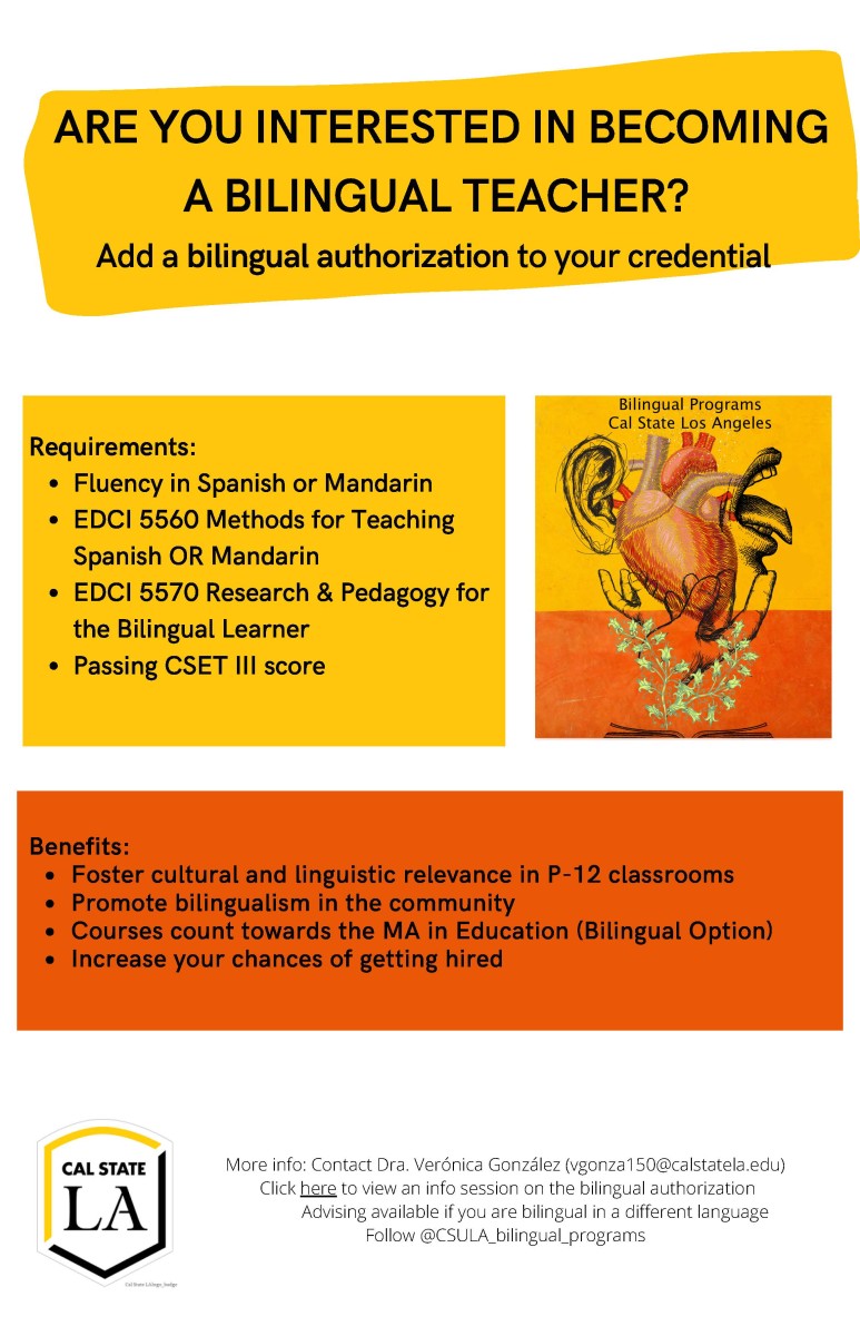 Are you interested in becoming a bilingual teacher? Add a bilingual authorization to your credential