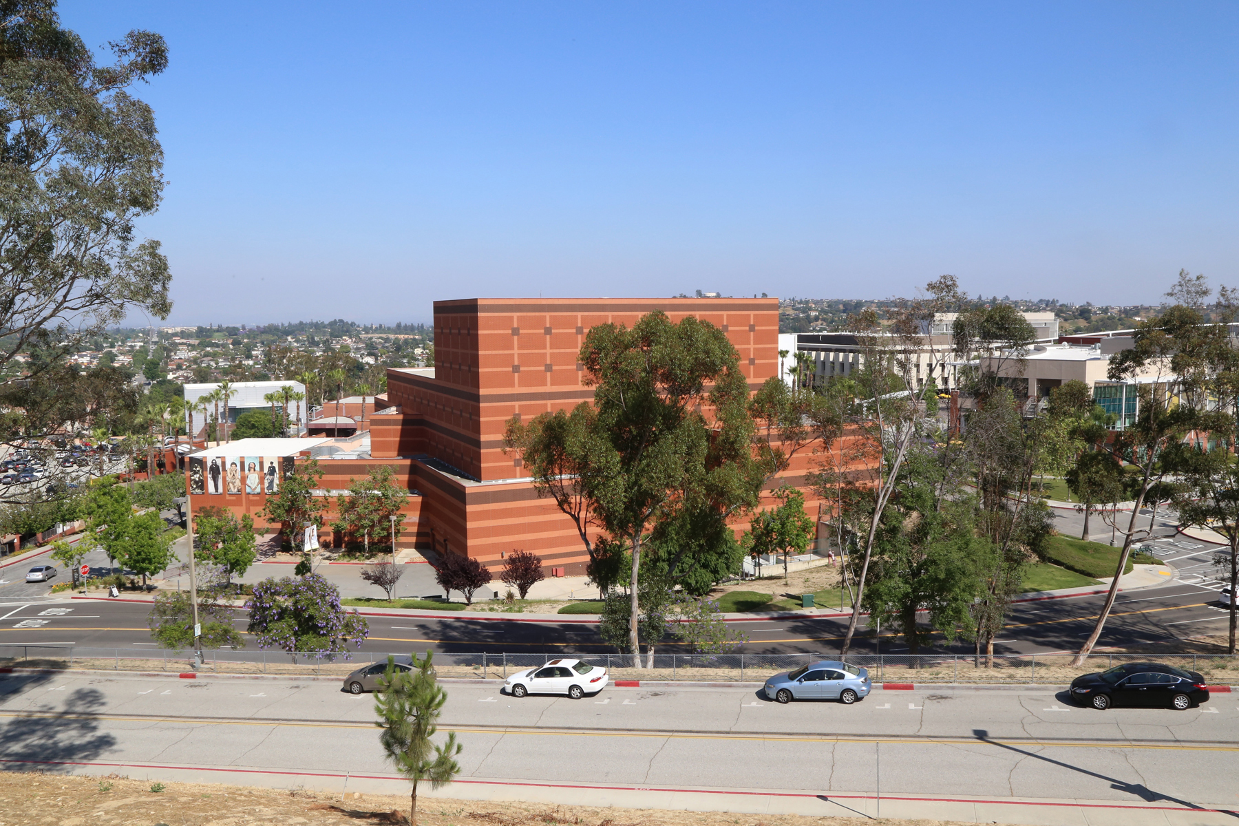view of cal state la building