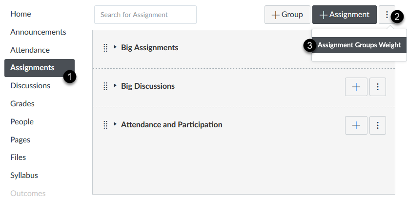 Assigning group grade weights in Canvas