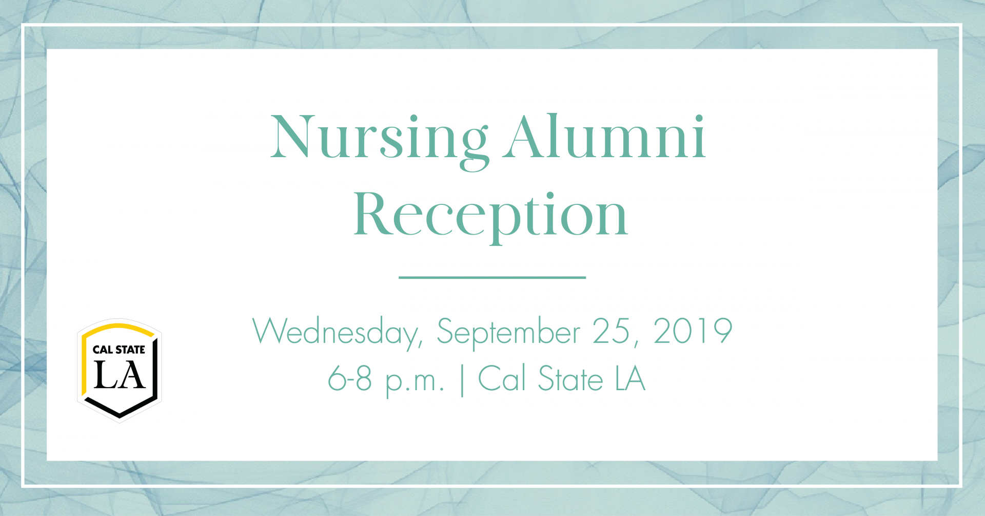 Nursing Alumni Reception on September 25. 