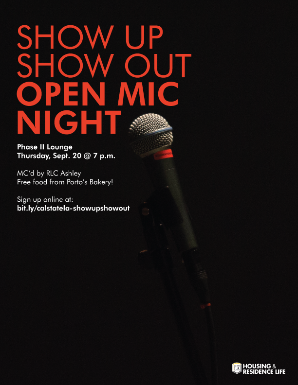 Show Up Show Out Open Mic Night