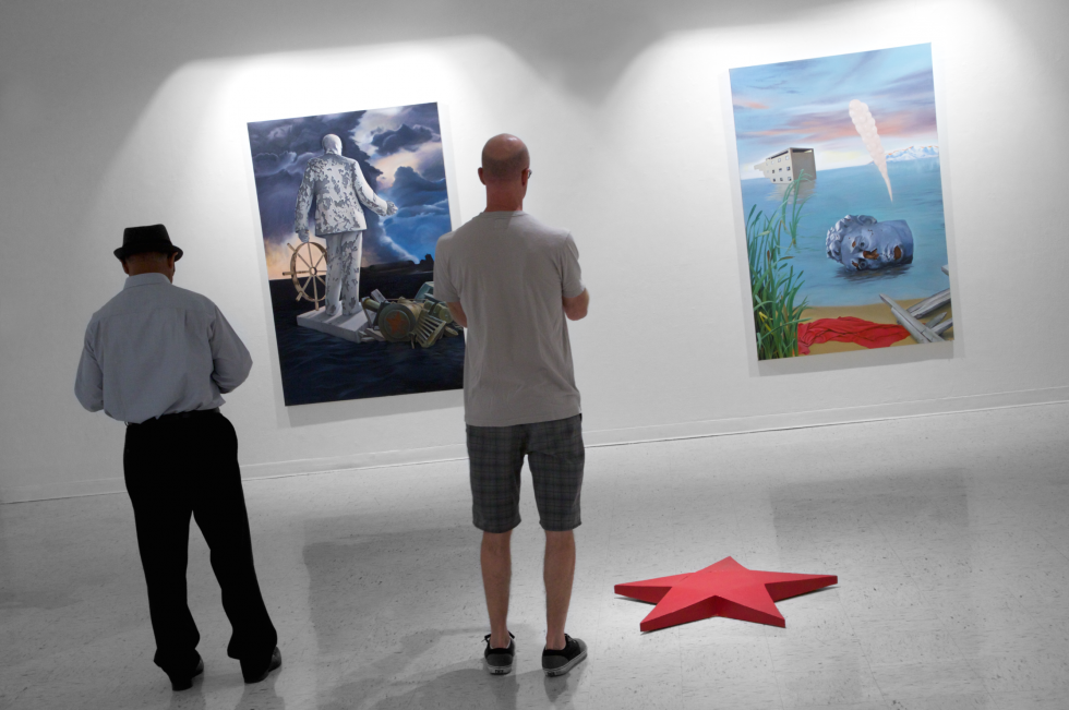 Photograph of artwork in gallery