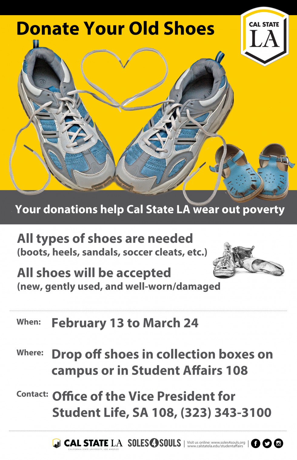 Donate your shoes until March 24