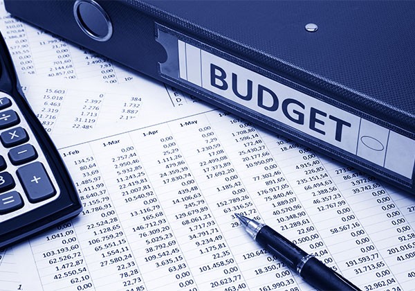 data sheet with budget binder