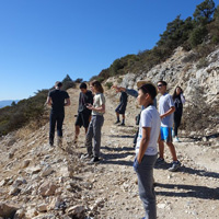 Students Hiking in Tejon Ranch