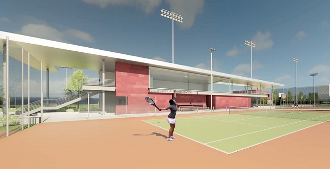 tennis center rendering