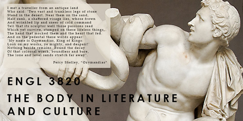 ENGL 3820 The Body in Literature and Culture (3) (cl)
