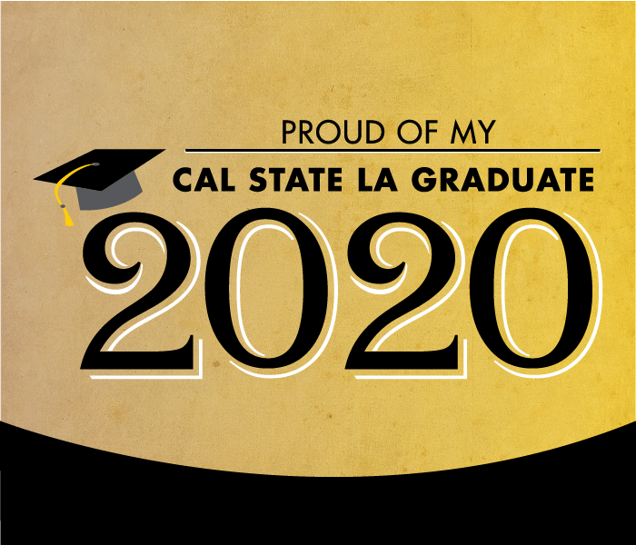 Proud of my Cal State LA Graduate Lawn Sign