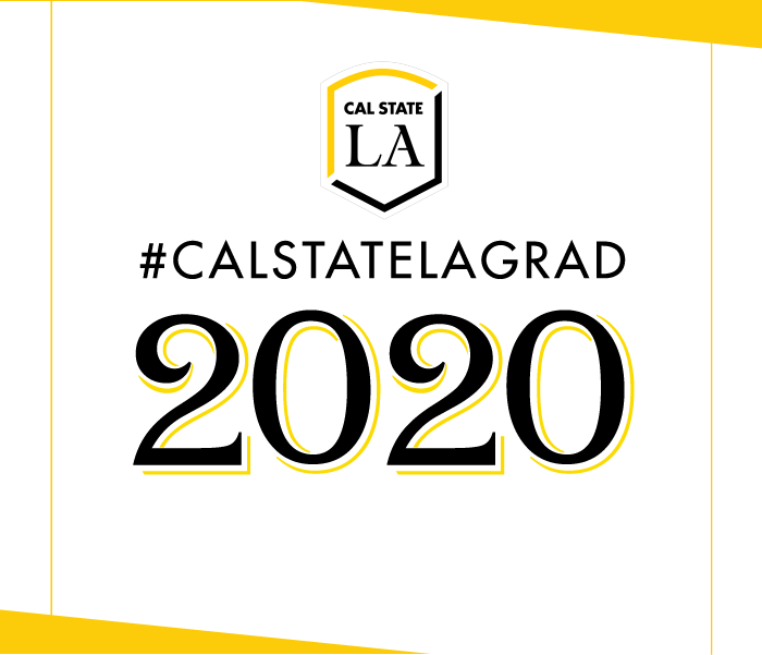 Cal State LA Grad Design with large logo