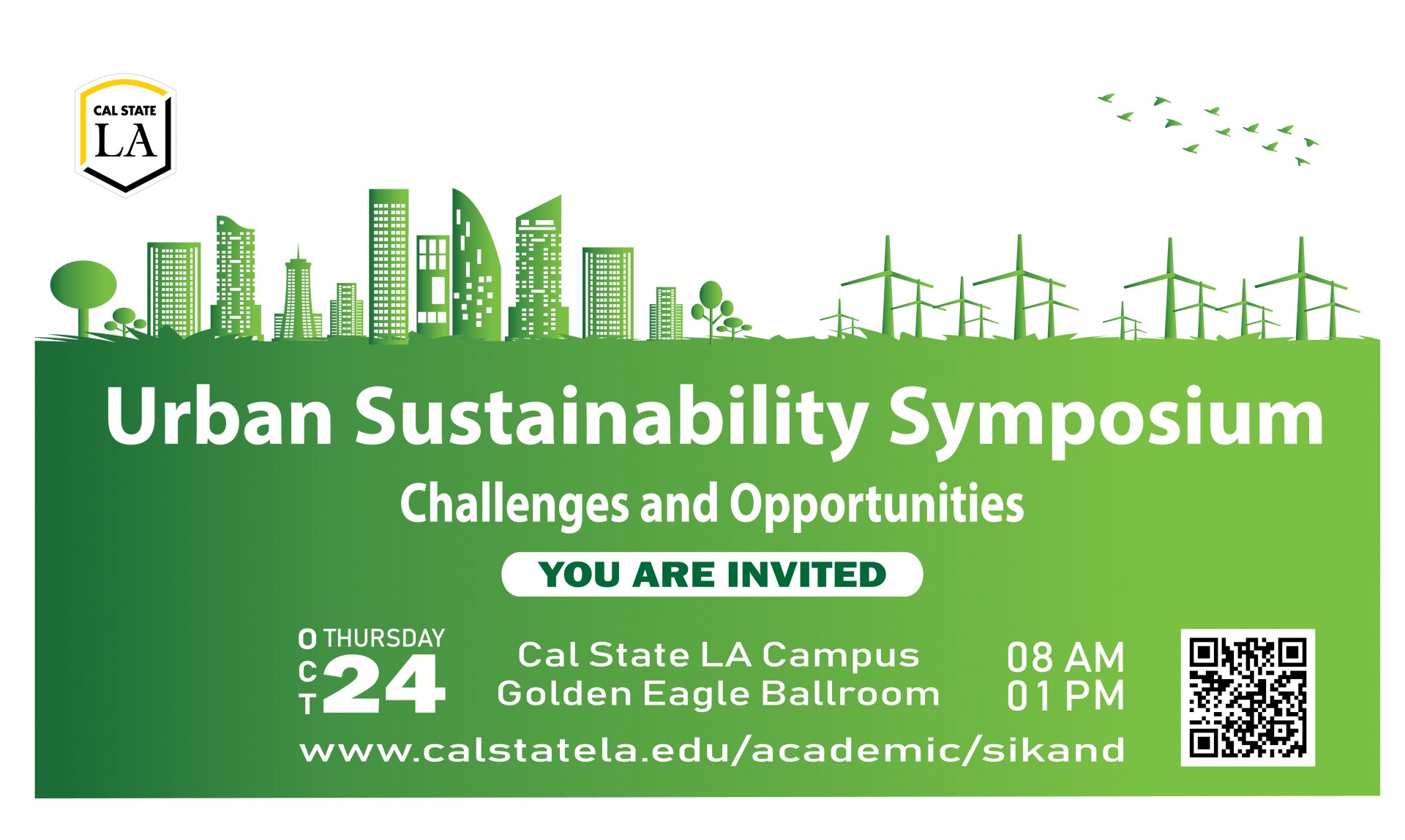 Urban Sustainability Symposium Challenges and Opportunities Oct 24 at Cal State LA 