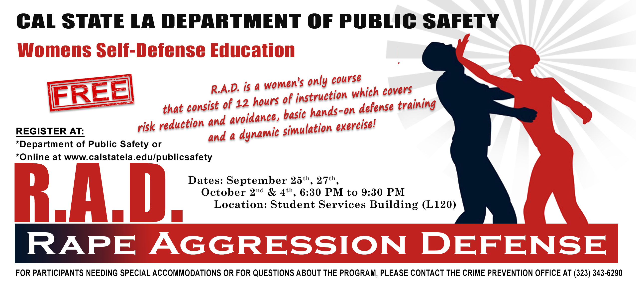 Self-Defense for Women Workshops, University Police