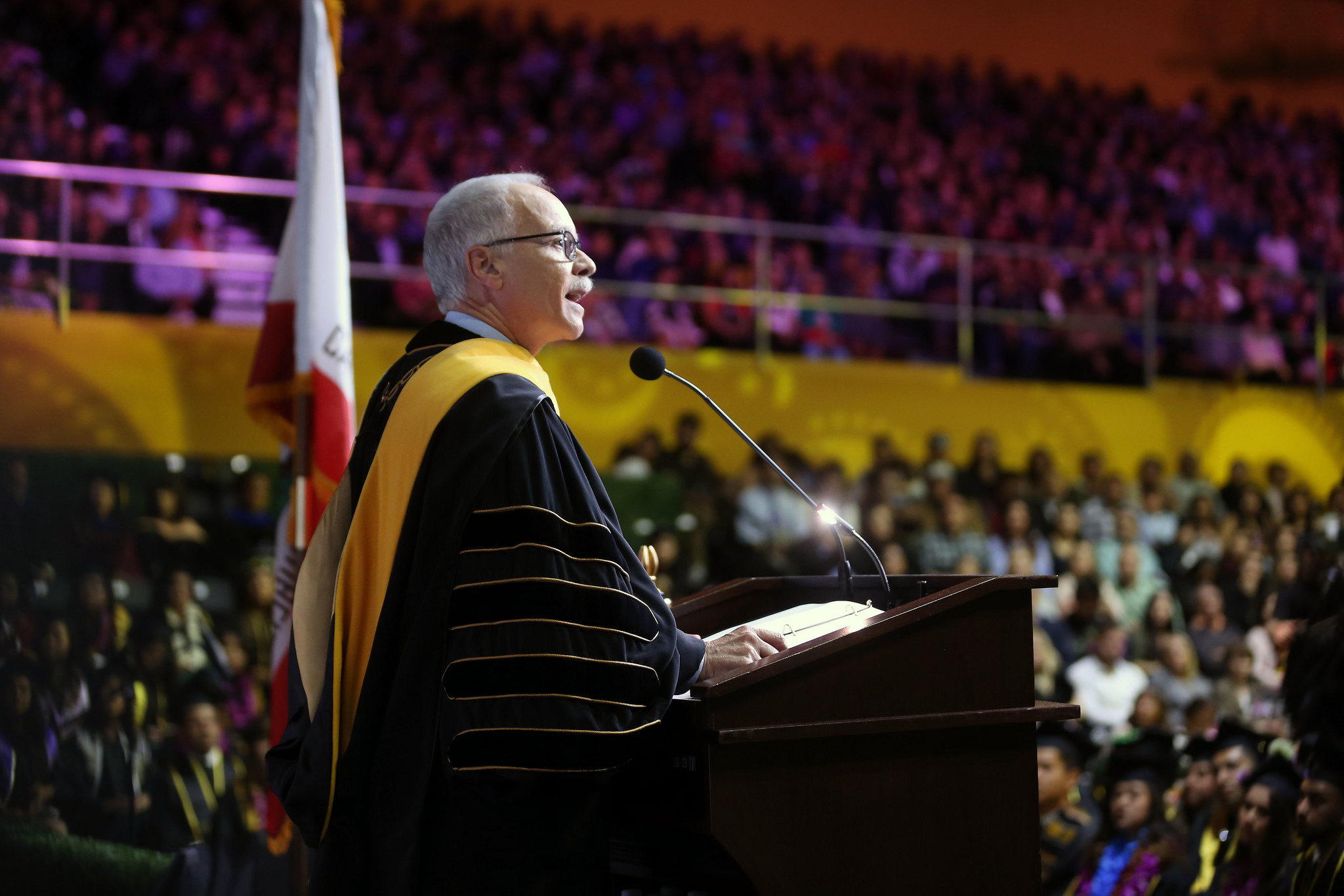 President Covino speaks to graduates