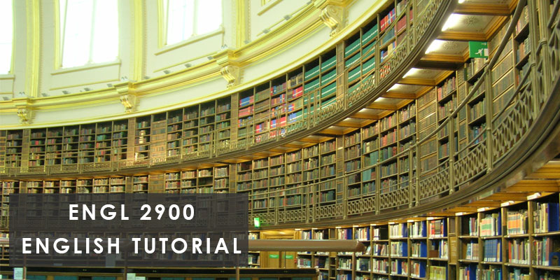 large curved library shelving with books