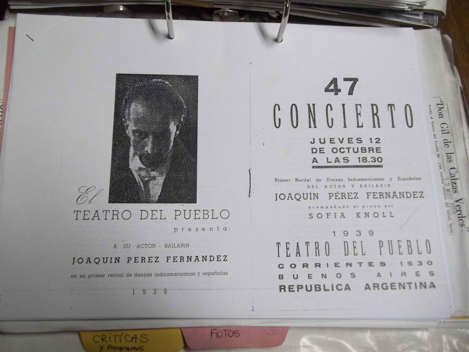 Concierto, Joaquín Pérez Fernández