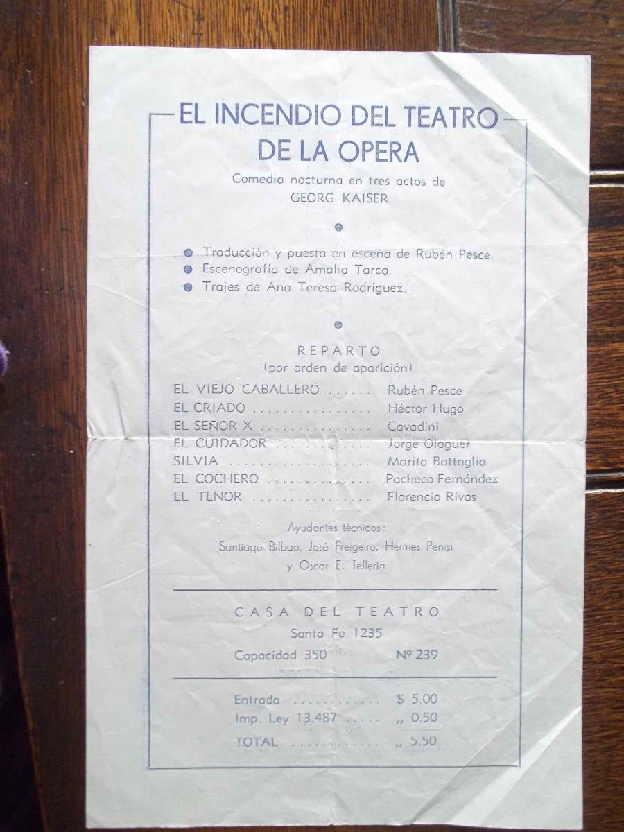 El incendio del Teatro de la Ópera