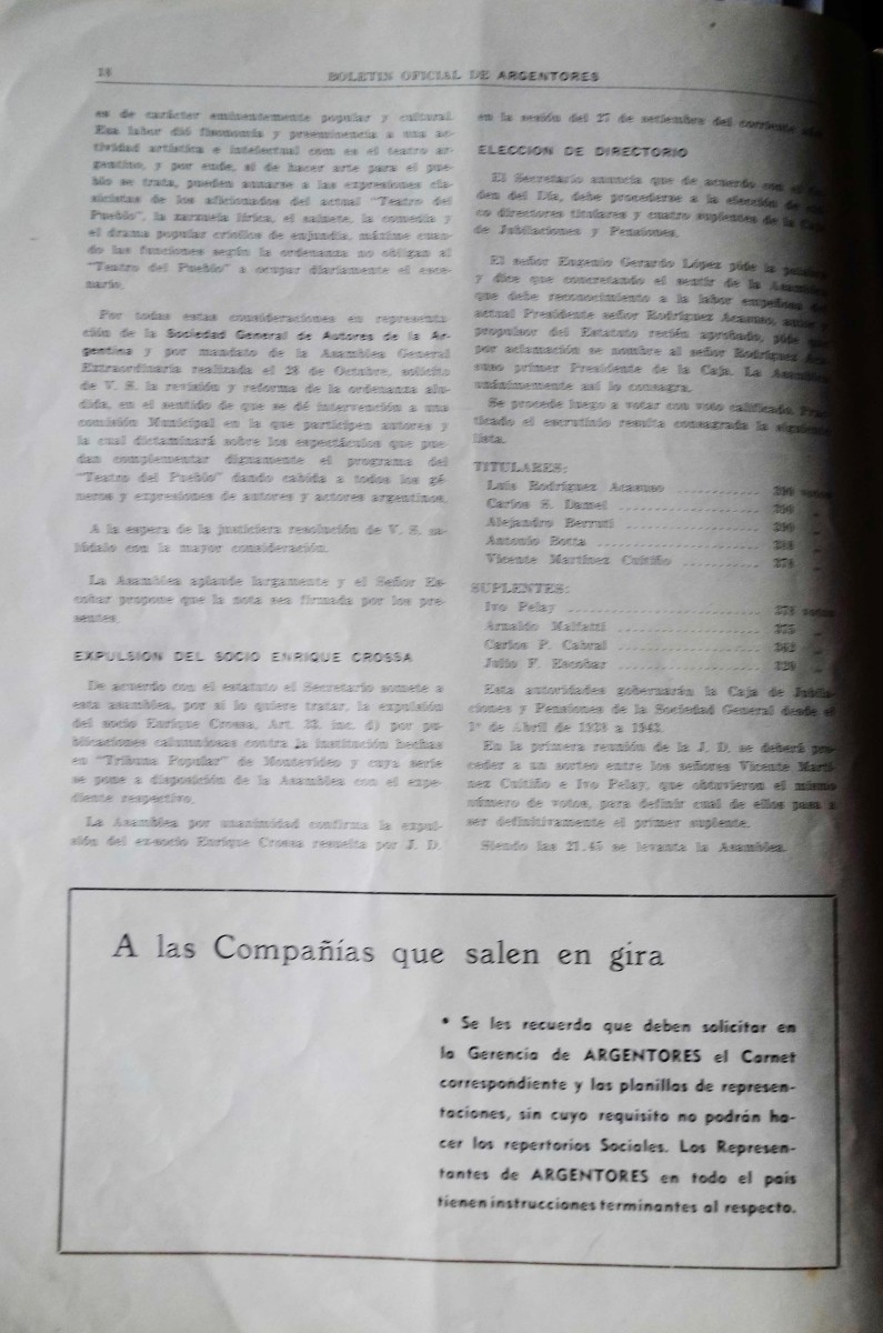 Acta de la Asamblea General Extraordinaria de Argentores, 4