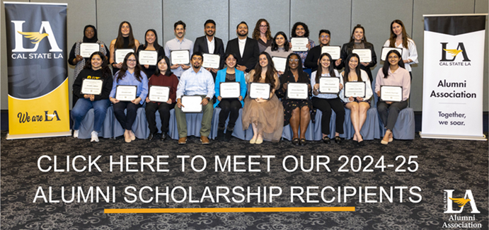 Group photo of Alumni Scholarship Recipients 2024-25