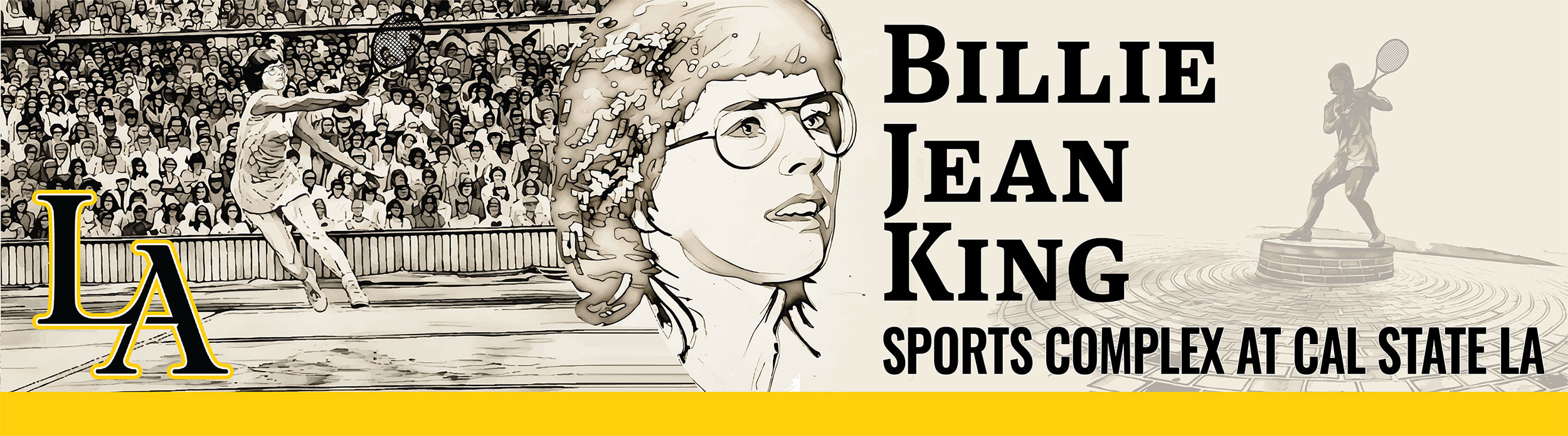 Billie Jean King Statue Dedication Banner