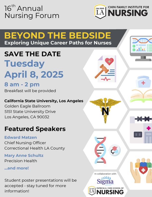 Beyond the Bedside Forum Save the Date Flyer - 04/28/25
