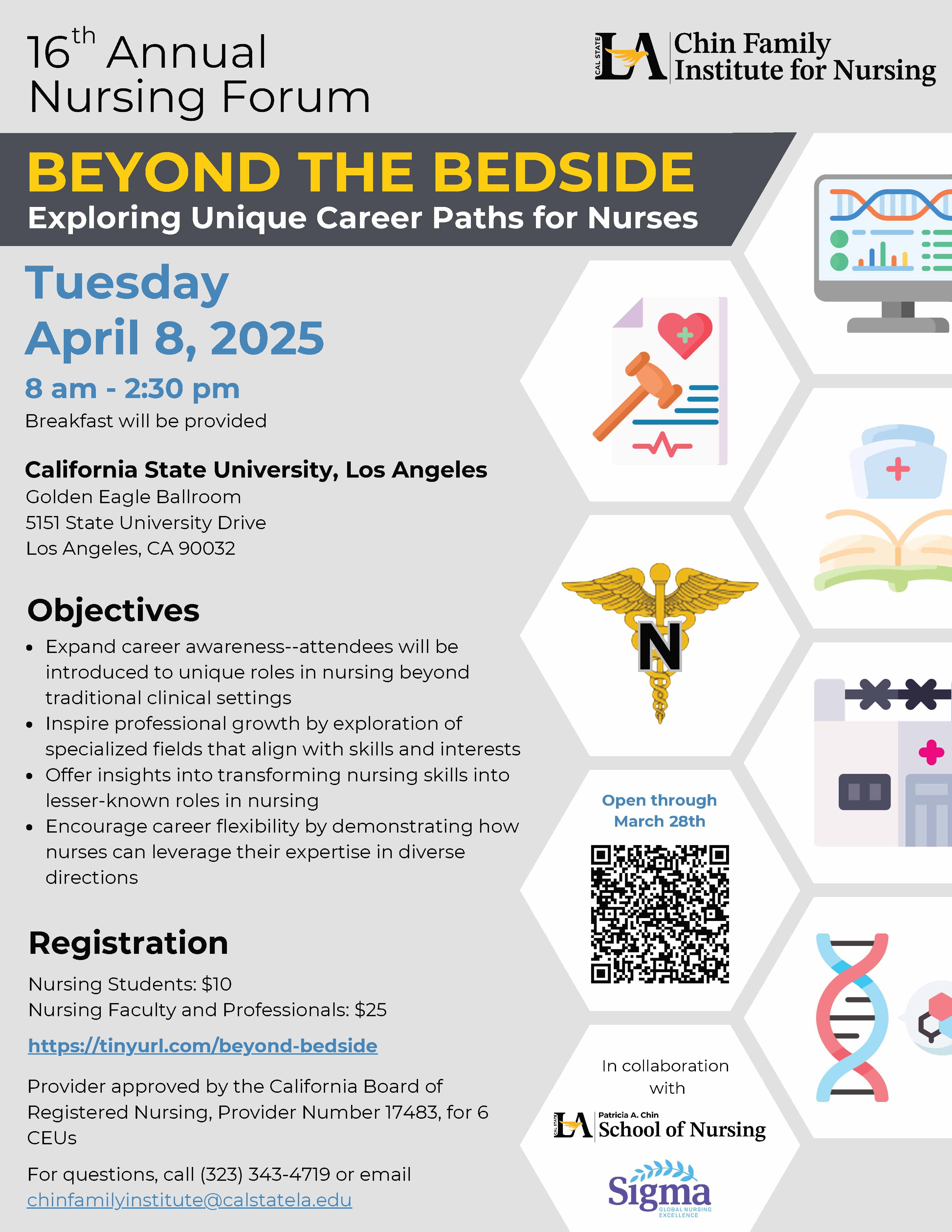 16th Annual Nursing Forum: Beyond the Bedside, Exploring Unique Career Paths for Nurses