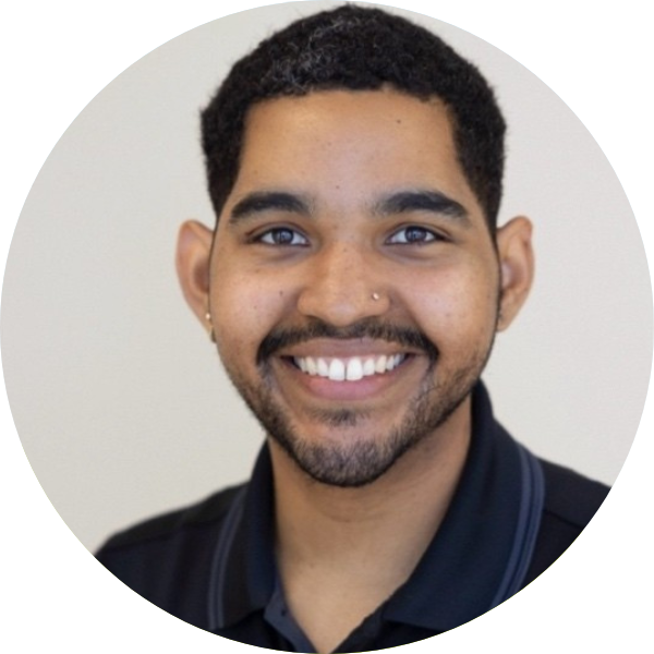 Man smiling with grey background