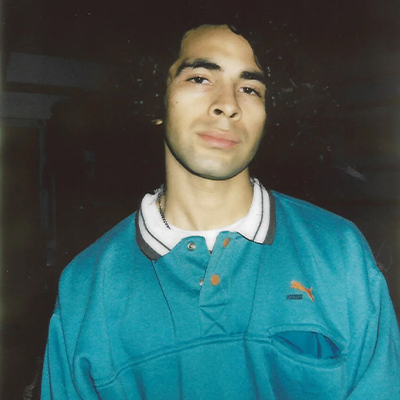 Dilan Garcia Lopez wearing a blue sweater