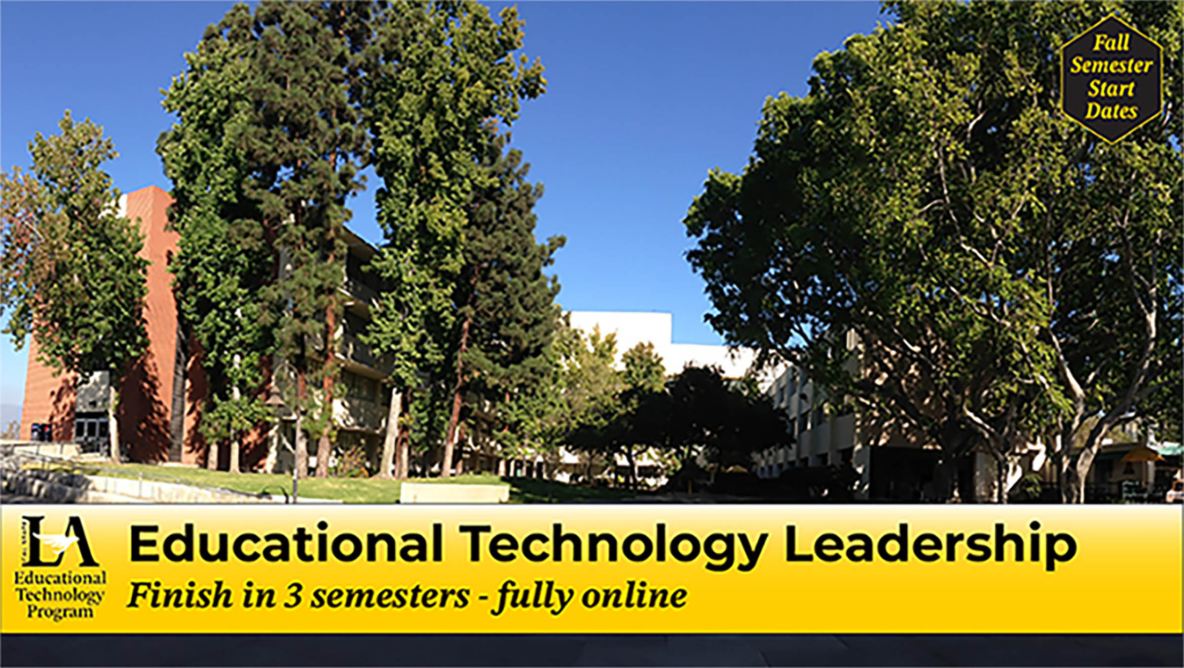 Educational Technology Leadership Program, Finish in 3 semesters, fully online