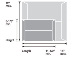 Dimensions of a Large Envelope