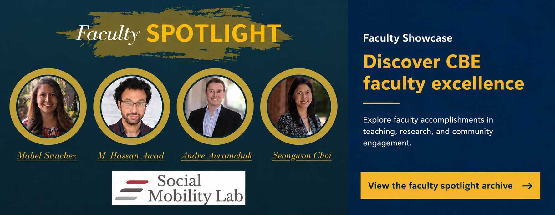 Explore faculty spotlight archive