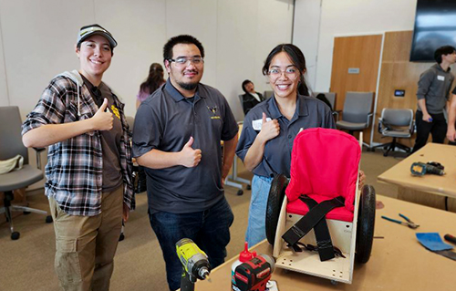 GEM student club with project at Shriners hospital