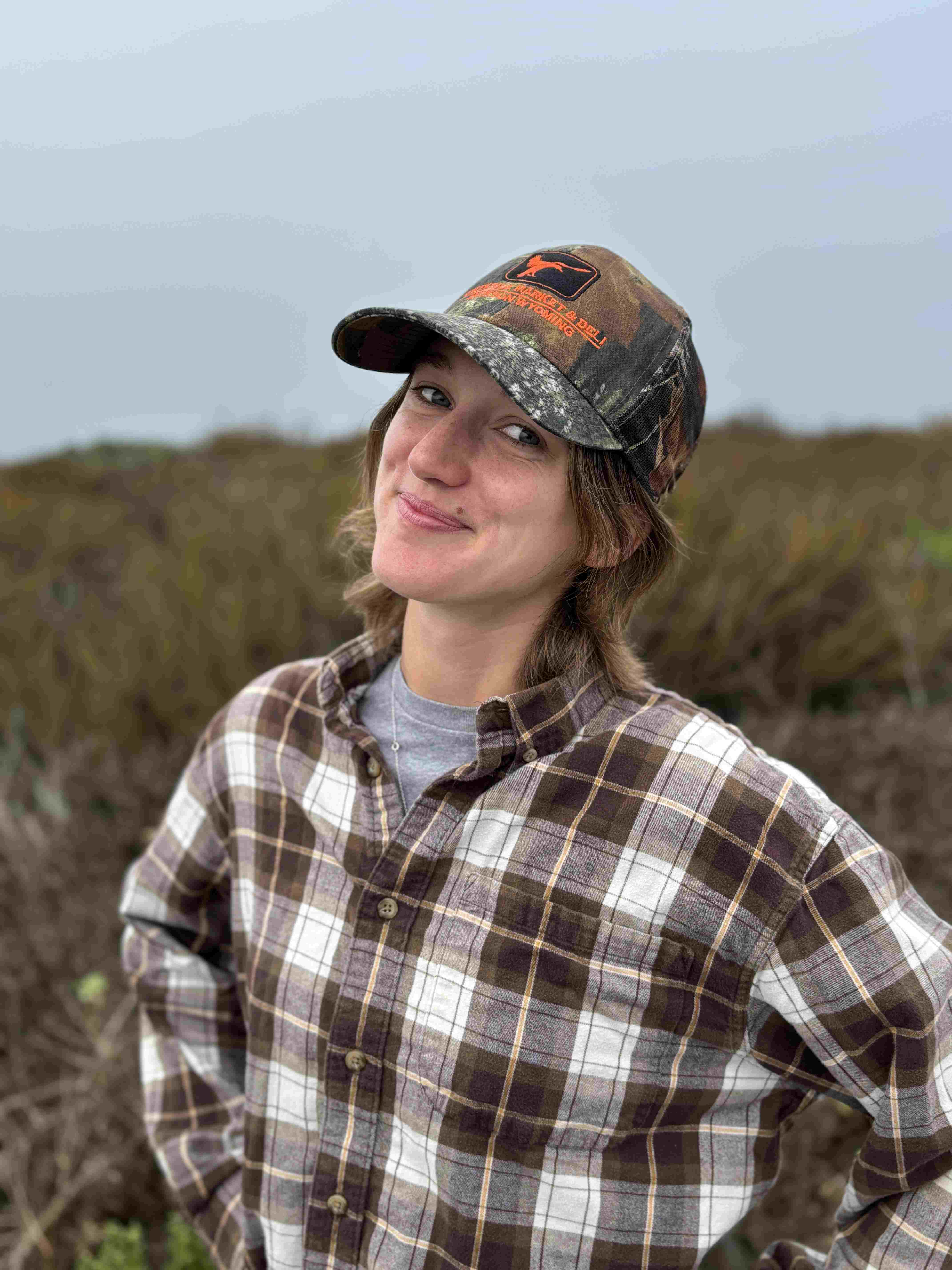 Photo of Graduate Student Hannah Calistri in the field.