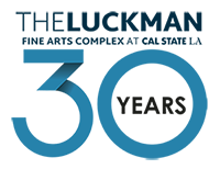 The Luckman Fine Arts Complex at Cal State LA 30 Years Logo
