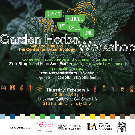 poster for garden herbs workshop
