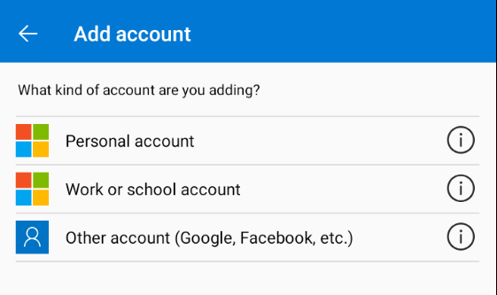 MS Authenticator Adding Work/School Account