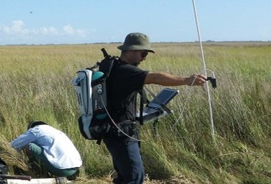 Faculty in a field in the open
