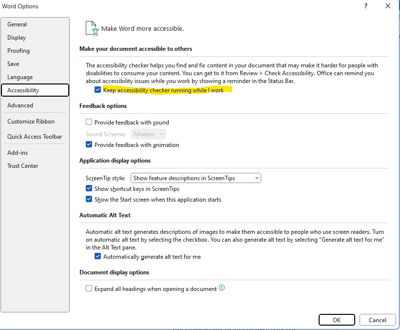 Accessibility Checker Ease of Access