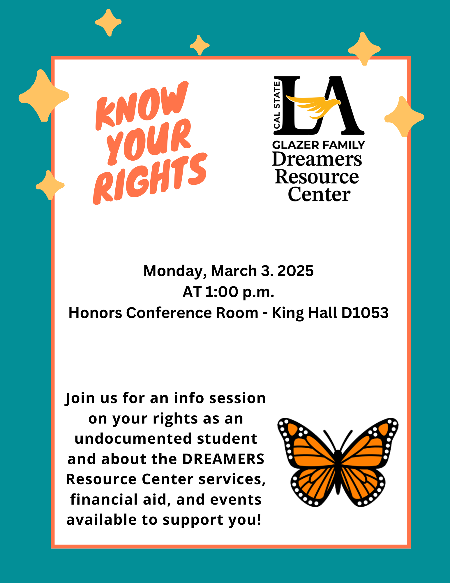 flyer for dreamer event