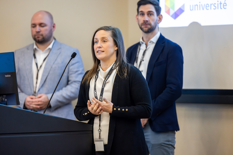 Katelynn Perrault Uptmor speaking at the Multidimensional Chromatography Workshop