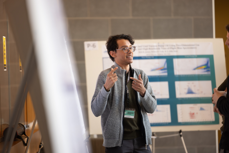 Cal State LA students presents during workshop