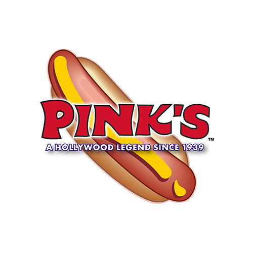 Pink's Hotdog Logo