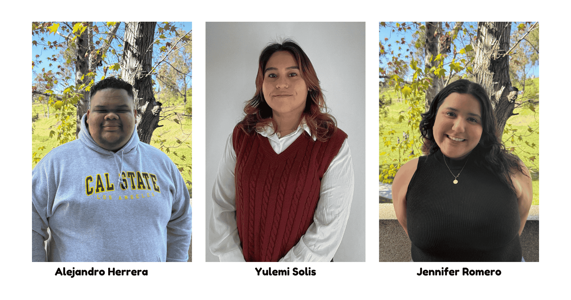 Student assistants: Alejandro, Yulemi, Jennifer