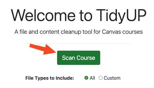 Scan Course Button