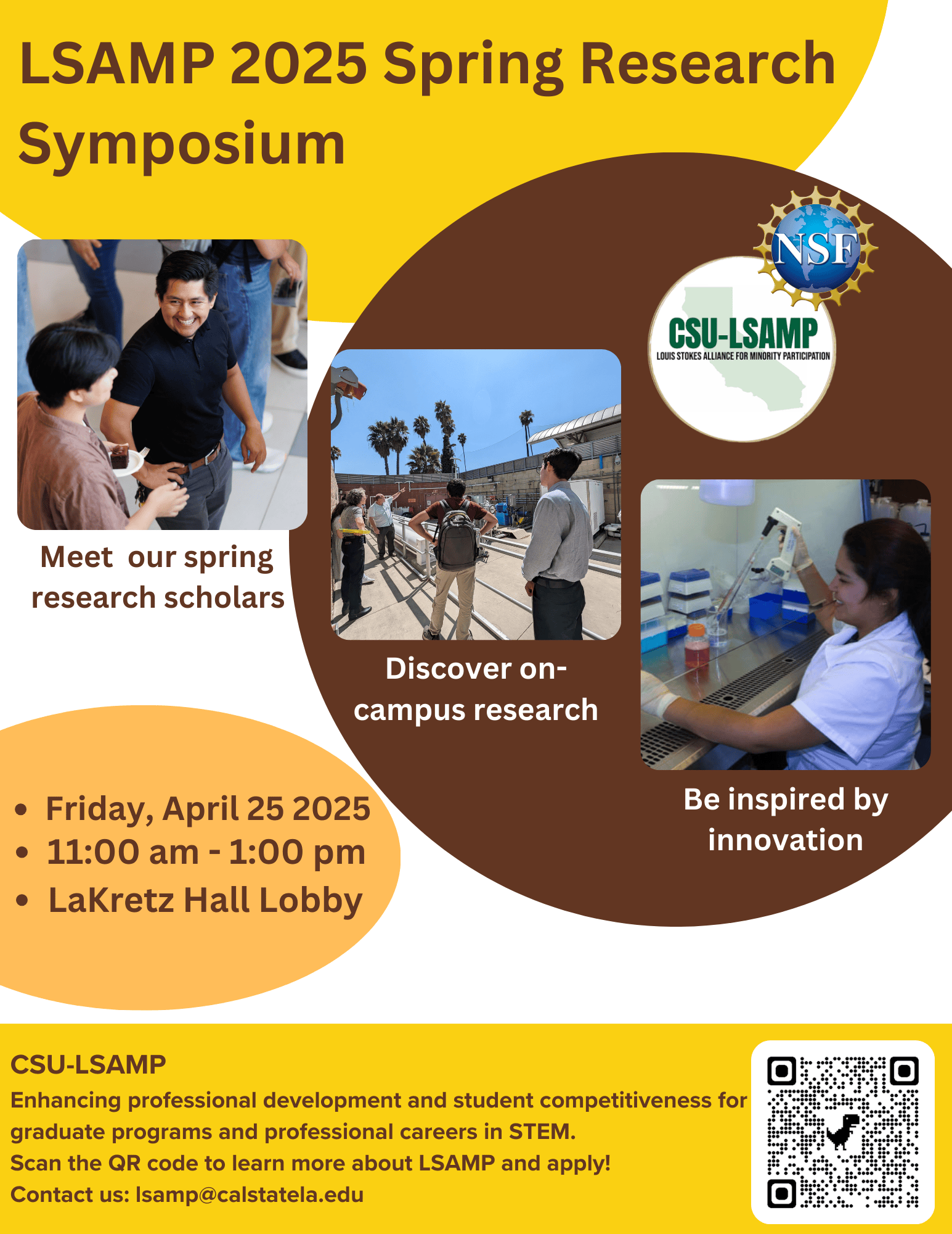 Spring Symposium Flyer for LSAMP Program 