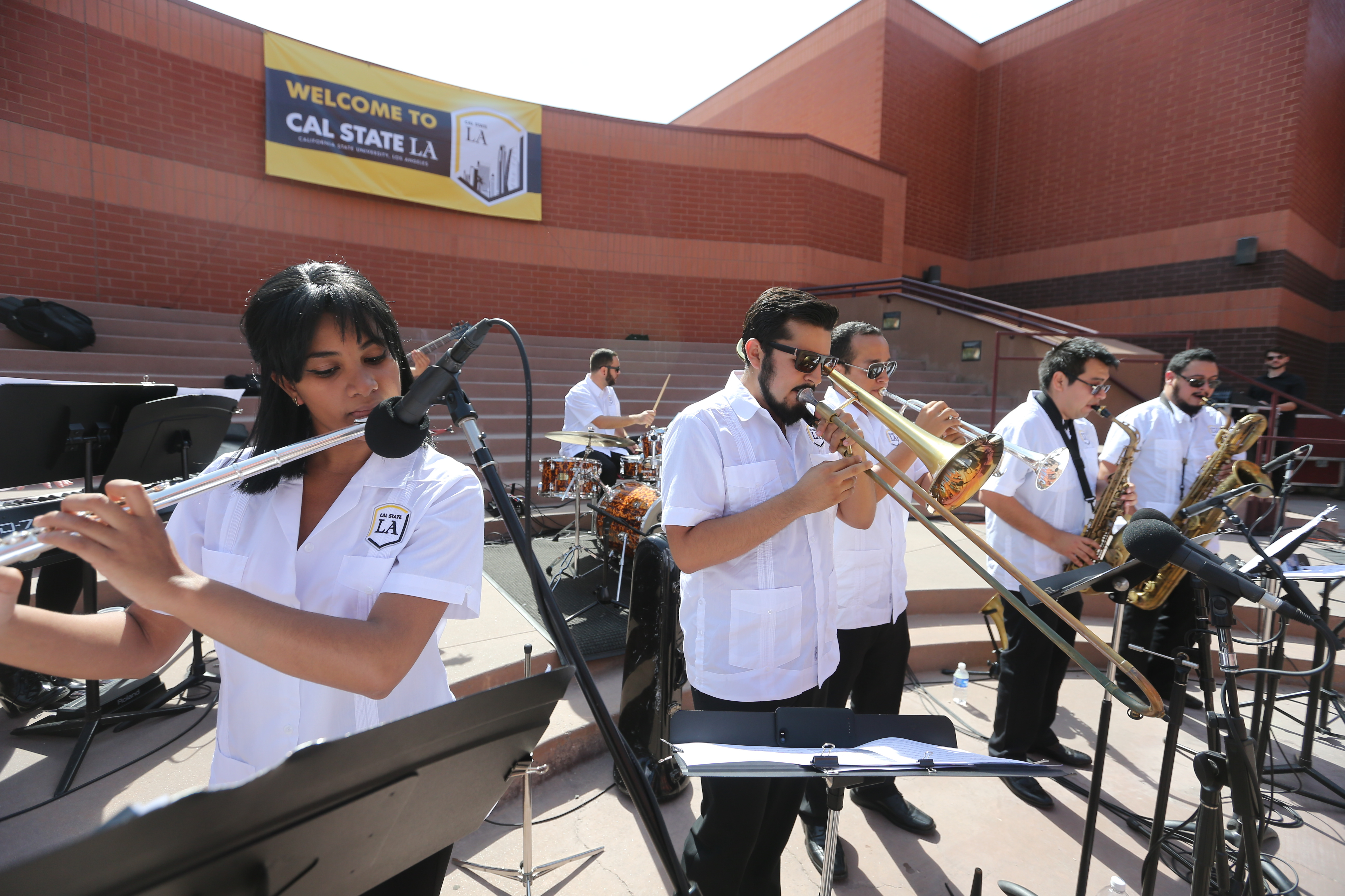 Afro Latin Ensemble plays near Luckman