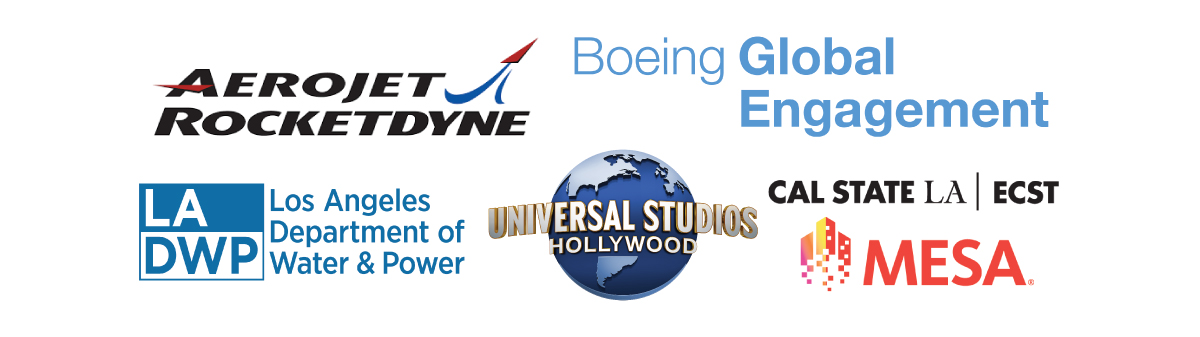 Boeing Global Engagement, Universal Studios Hollywood, Aerojet Rocketdyne, LA Department of Water Power, CalStateLA MESA