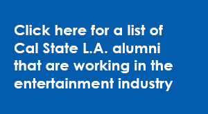 Information box directs readers to a list of alumni working in the entertainment industry