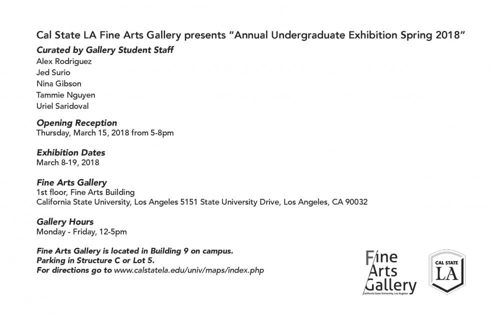 Annual Undergraduate Exhibition 2