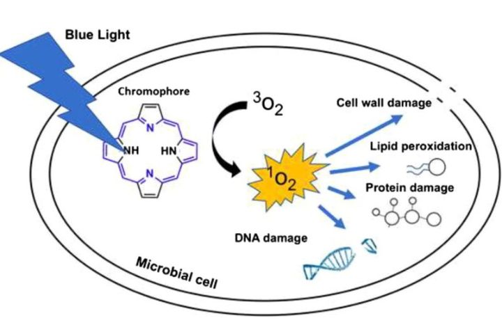 blue light diagram